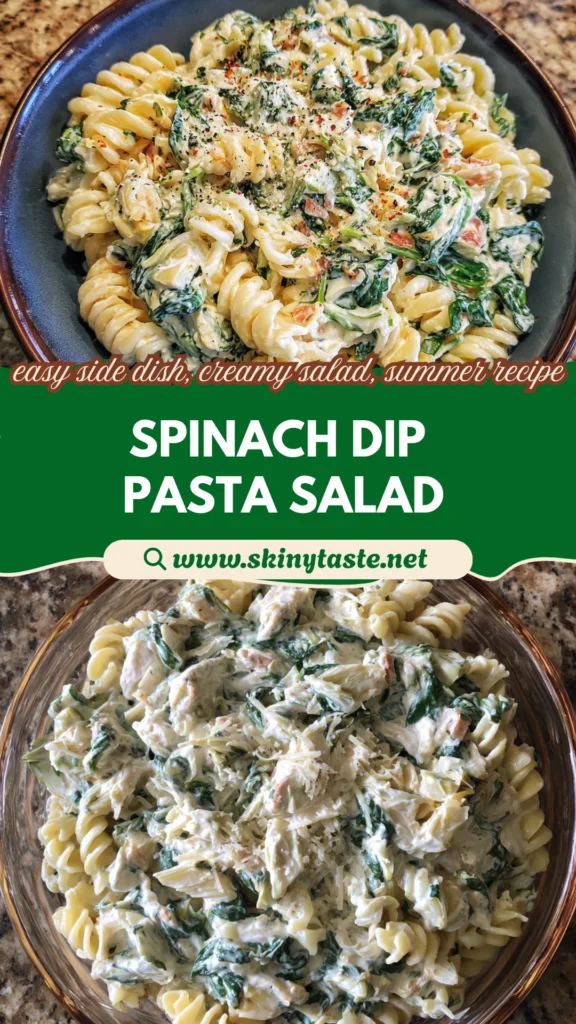 Spinach Dip Pasta Salad