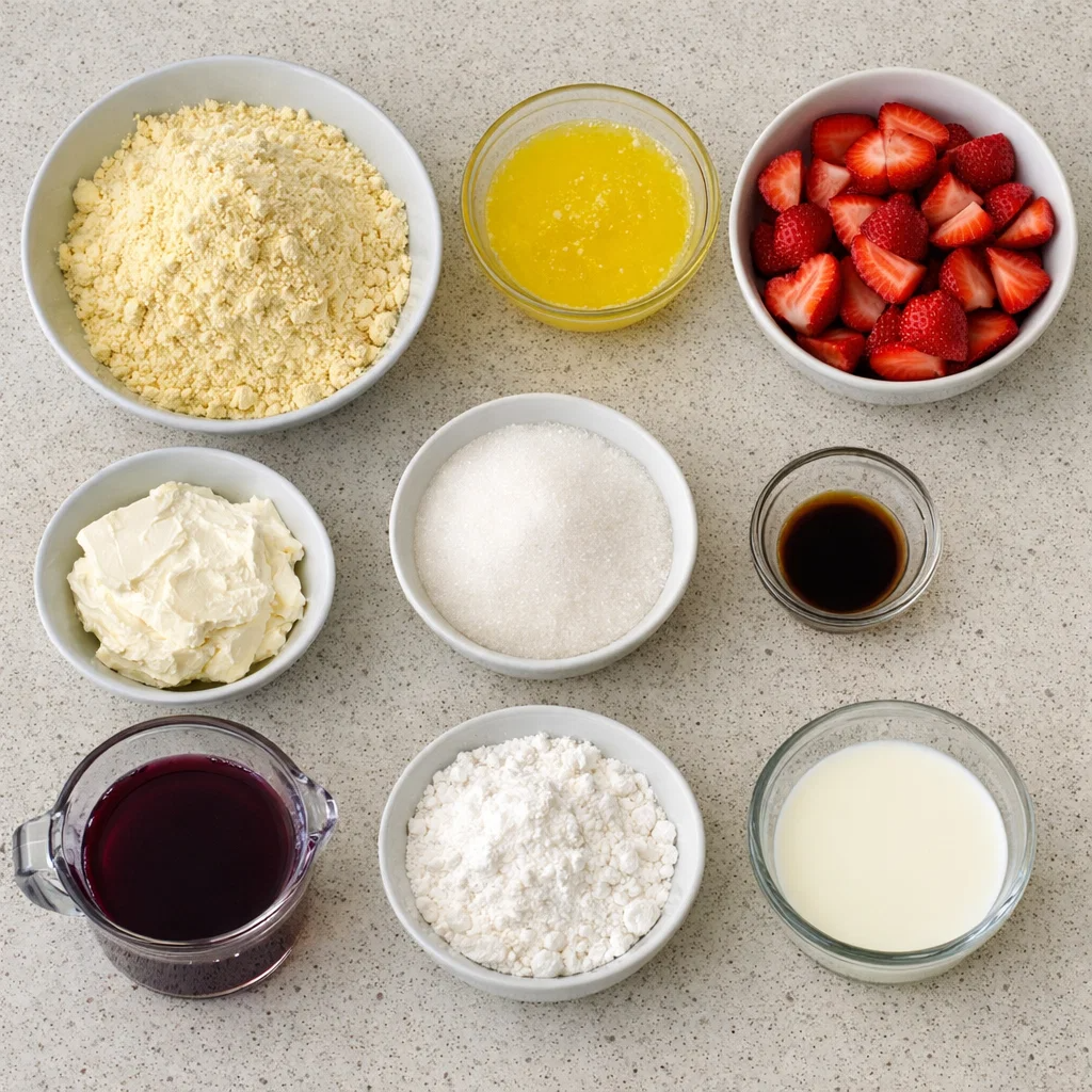 Strawberry Cheesecake Dump Cake