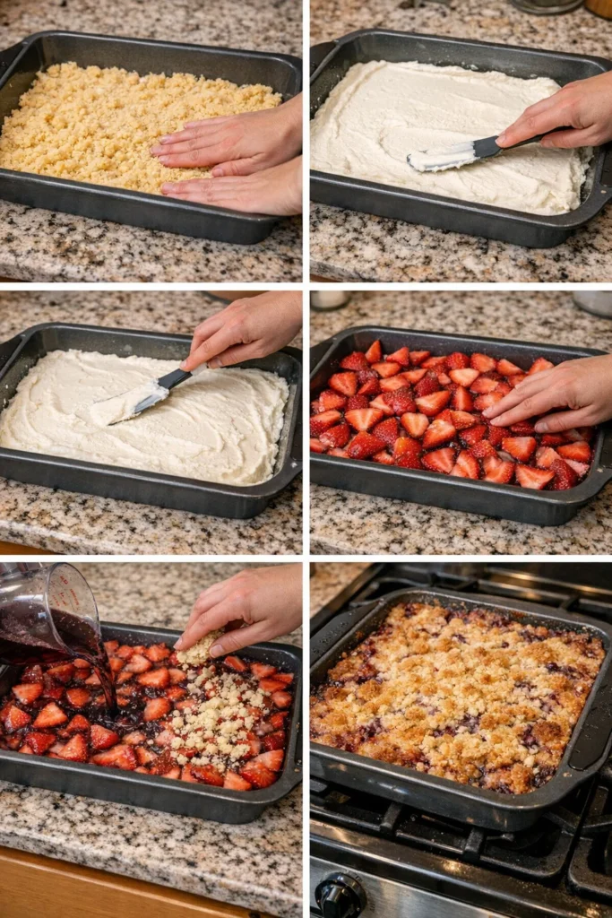 Strawberry Cheesecake Dump Cake