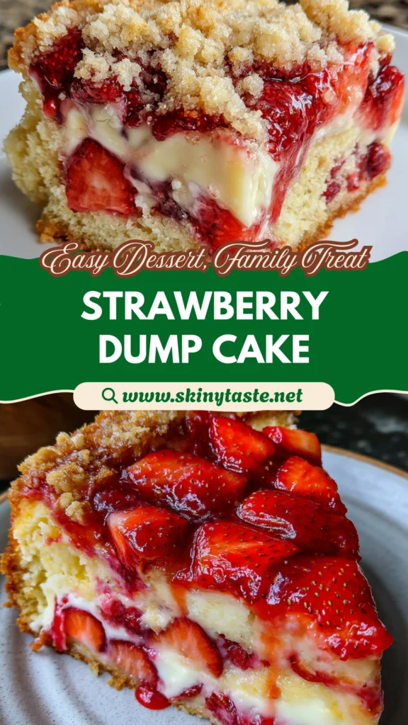 Strawberry Cheesecake Dump Cake