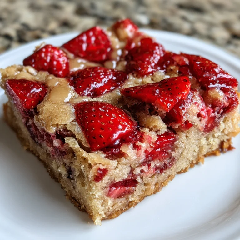 Strawberry Lemon Blondies
