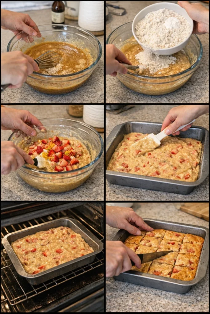 Strawberry Lemon Blondies: Easy Moist Dessert with Fresh Fruit 8 Strawberry Lemon Blondies