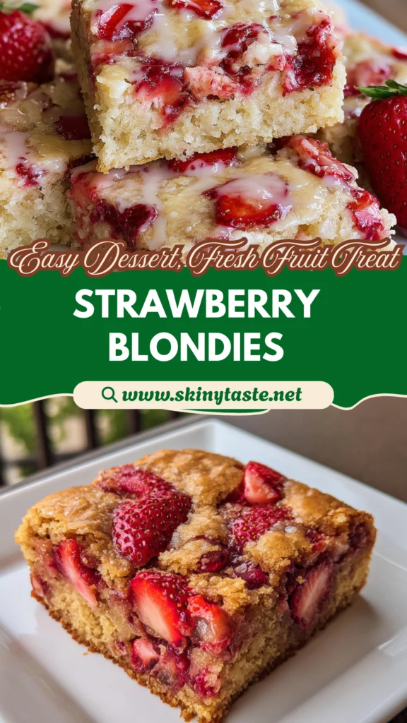 Strawberry Lemon Blondies: Easy Moist Dessert with Fresh Fruit 10 Strawberry Lemon Blondies