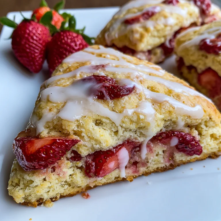 Strawberry Lemon Cream Scones