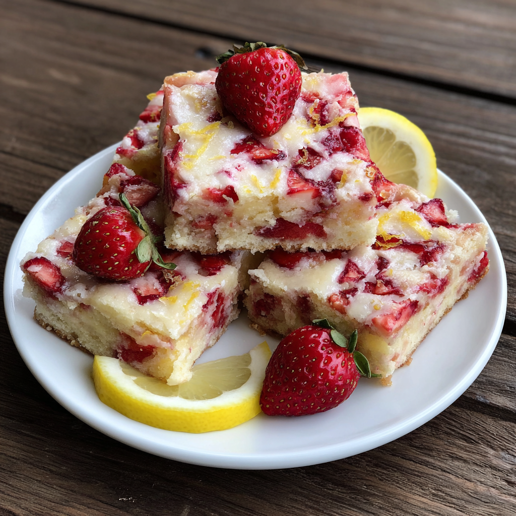 Strawberry Lemonade Bars