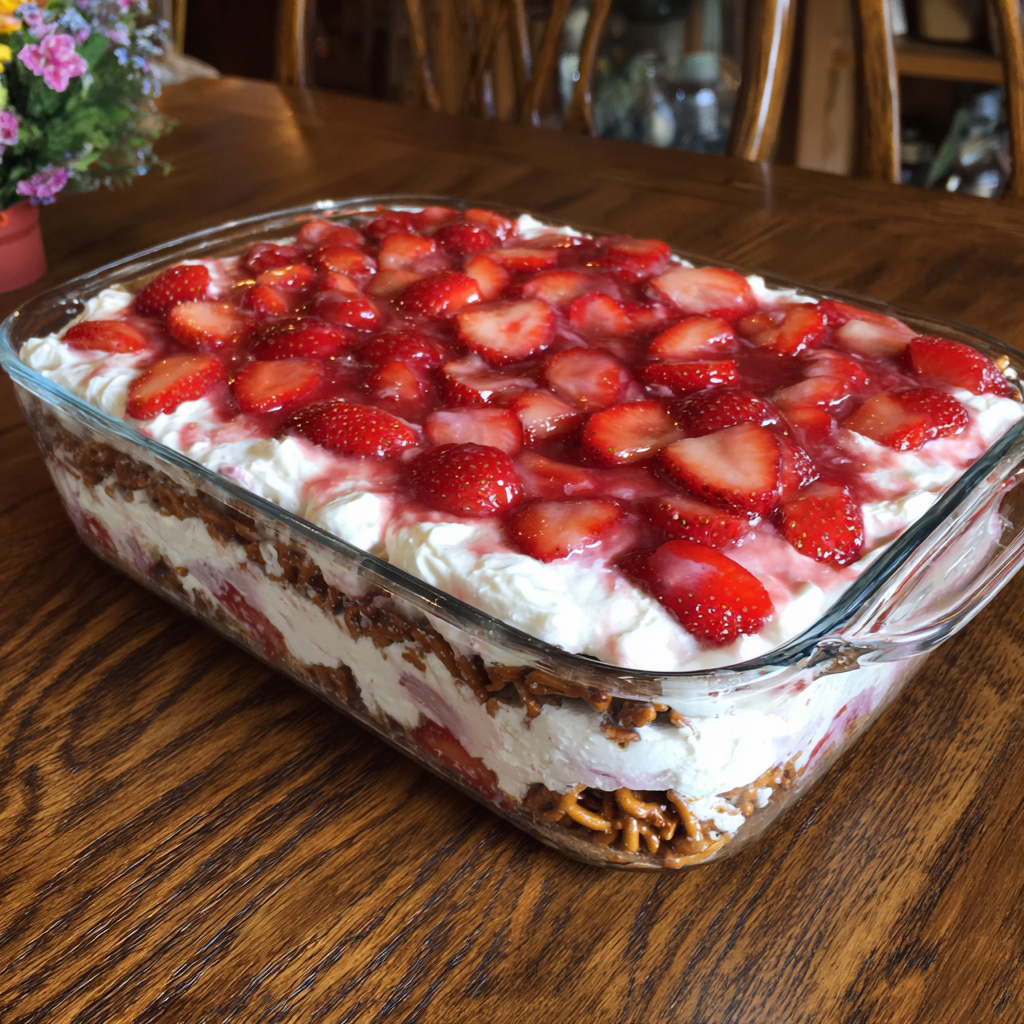 Strawberry Pretzel Salad