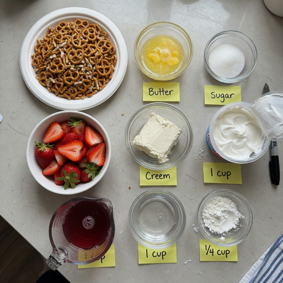 Strawberry Pretzel Salad