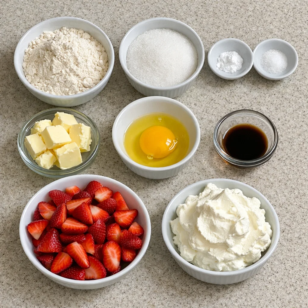 Strawberry Shortcake Bars