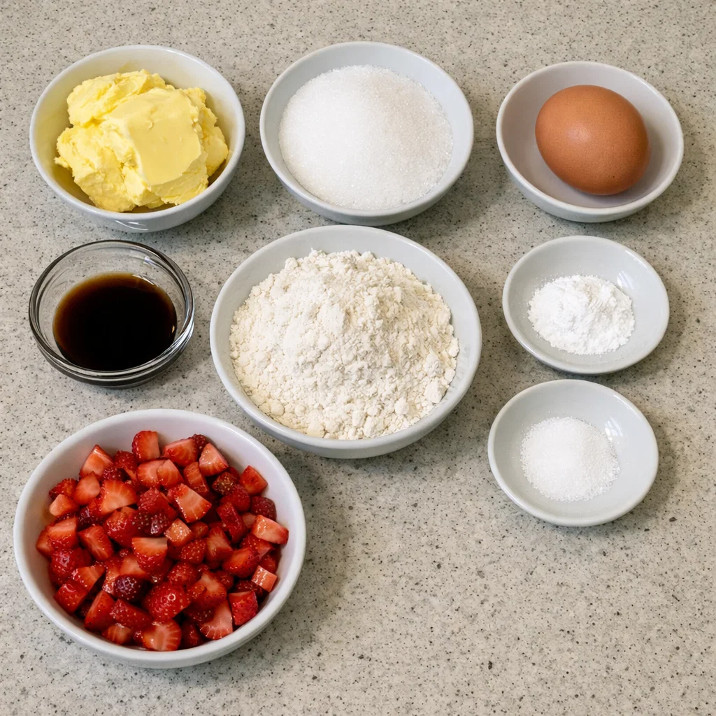 Strawberry Shortcake Butter Cookies