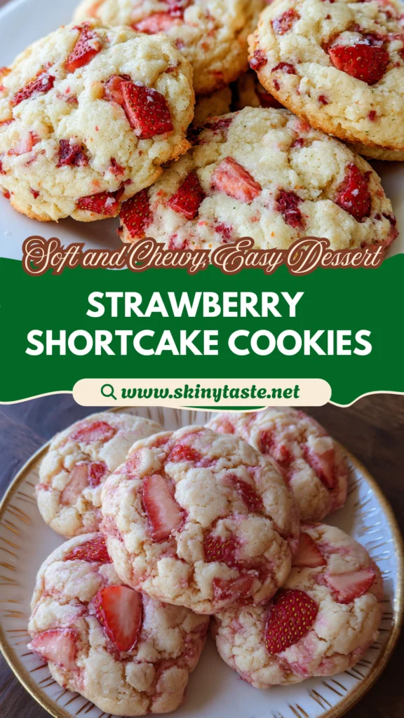 Strawberry Shortcake Butter Cookies