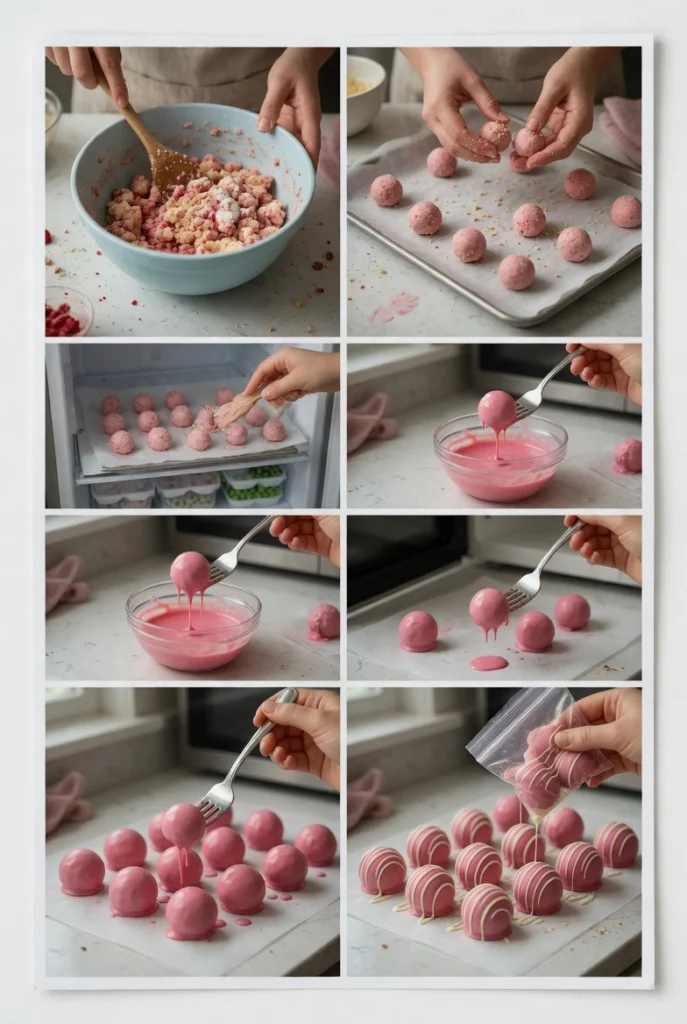 Strawberry Shortcake Truffles