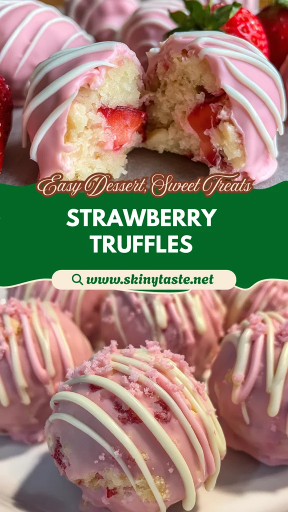 Strawberry Shortcake Truffles