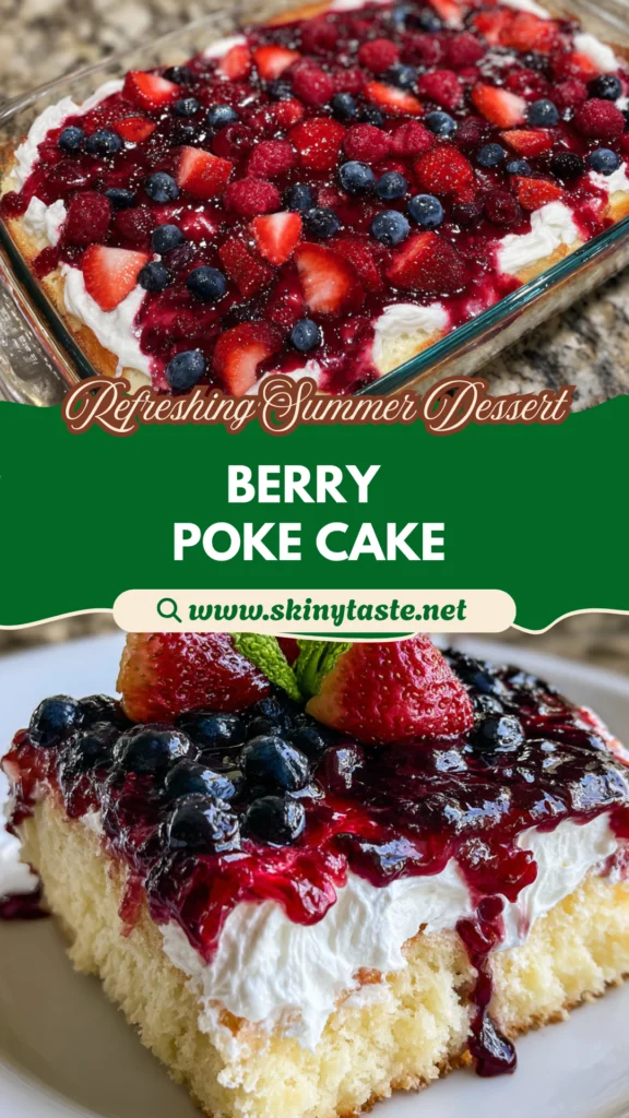 Summer Berry Poke Cake