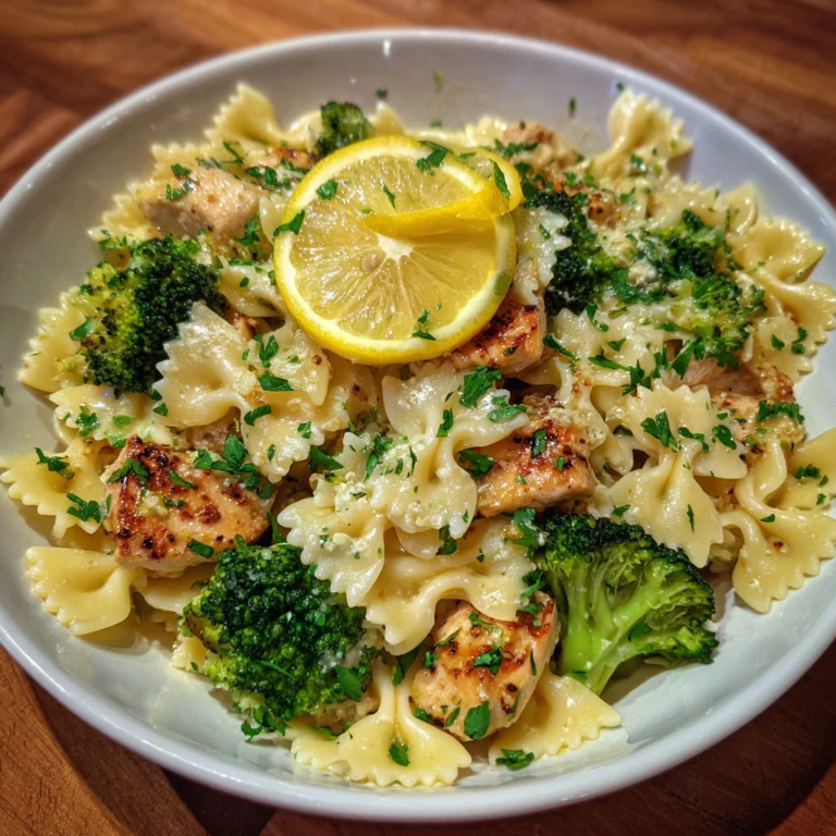 Zesty Cowboy Butter Lemon Bowtie Chicken & Broccoli Delight