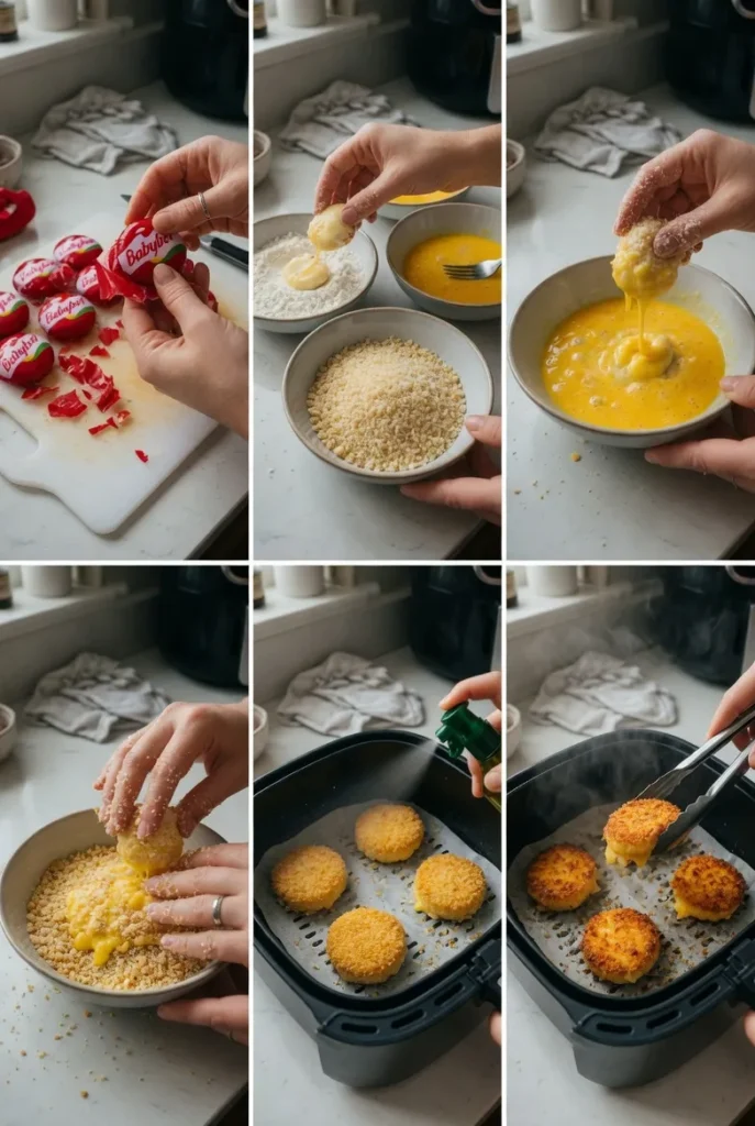 Air Fried Babybel Cheese: Crispy, Cheesy Snack in 8 Minutes 8 Air Fried Babybel Cheese