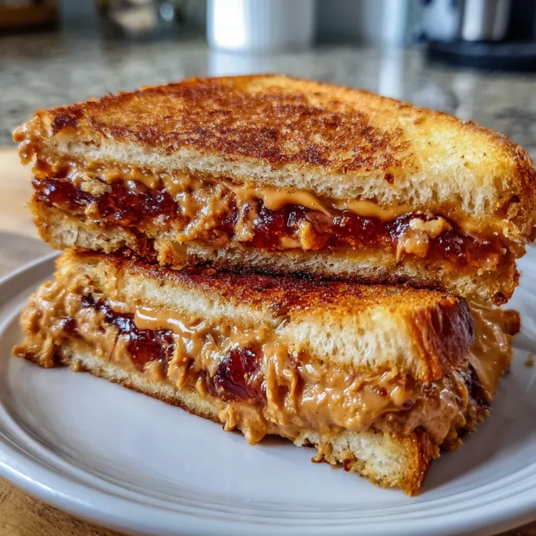 Air Fried Peanut Butter & Jelly Sandwich