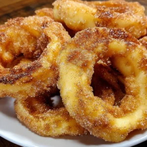 Air Fryer Cinnamon Apple Rings