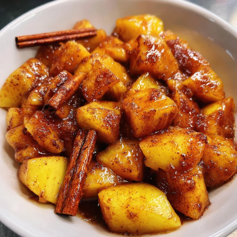 Air Fryer Cubed Cinnamon Apples