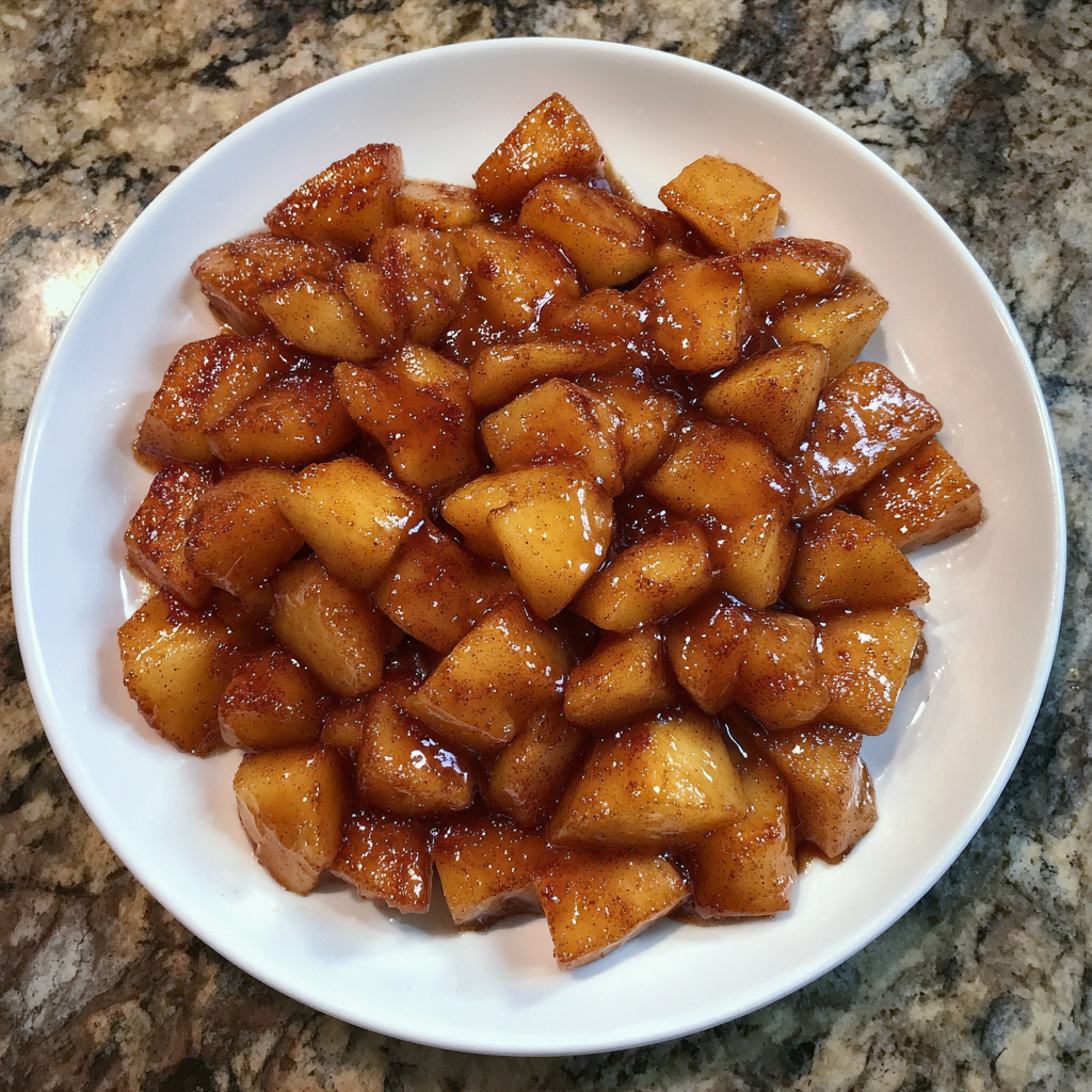 Air Fryer Cubed Cinnamon Apples