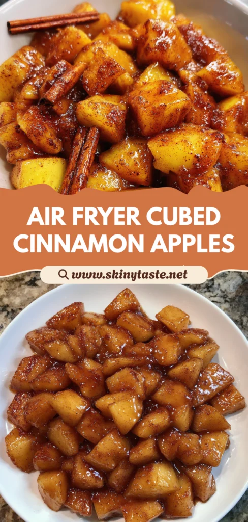 Air Fryer Cubed Cinnamon Apples