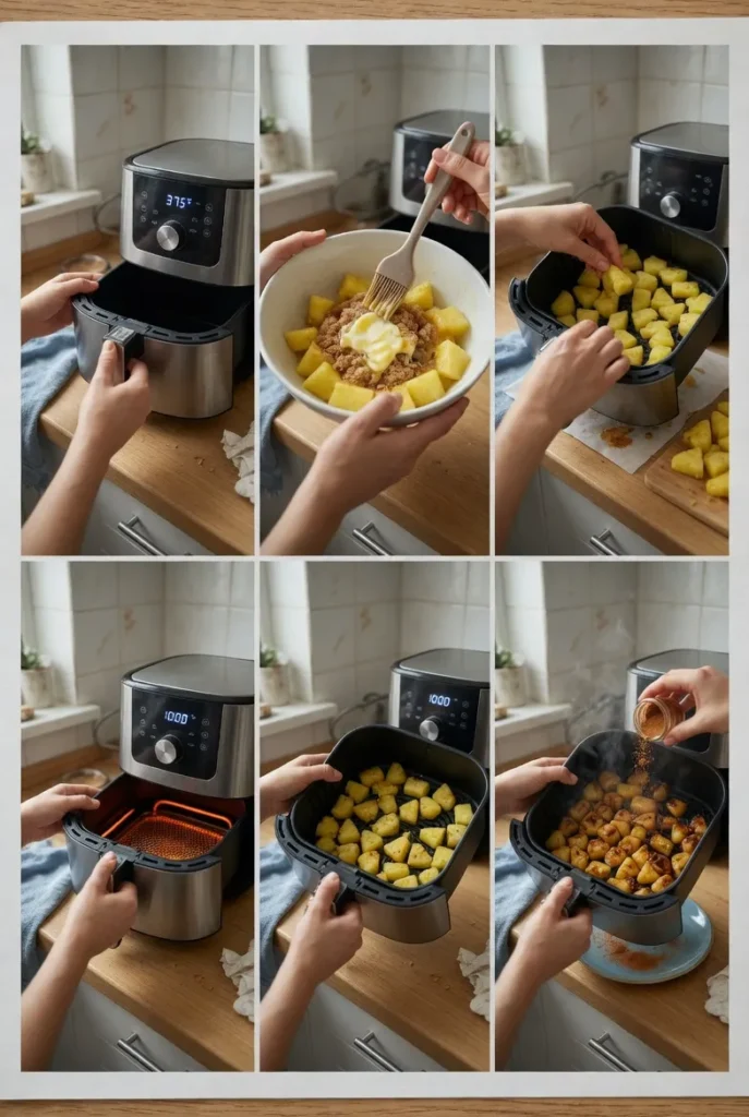 Air Fryer Pineapple Chunks