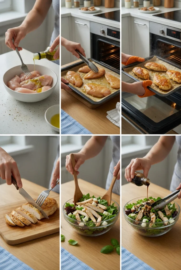 Baked Marinated Chicken Salad