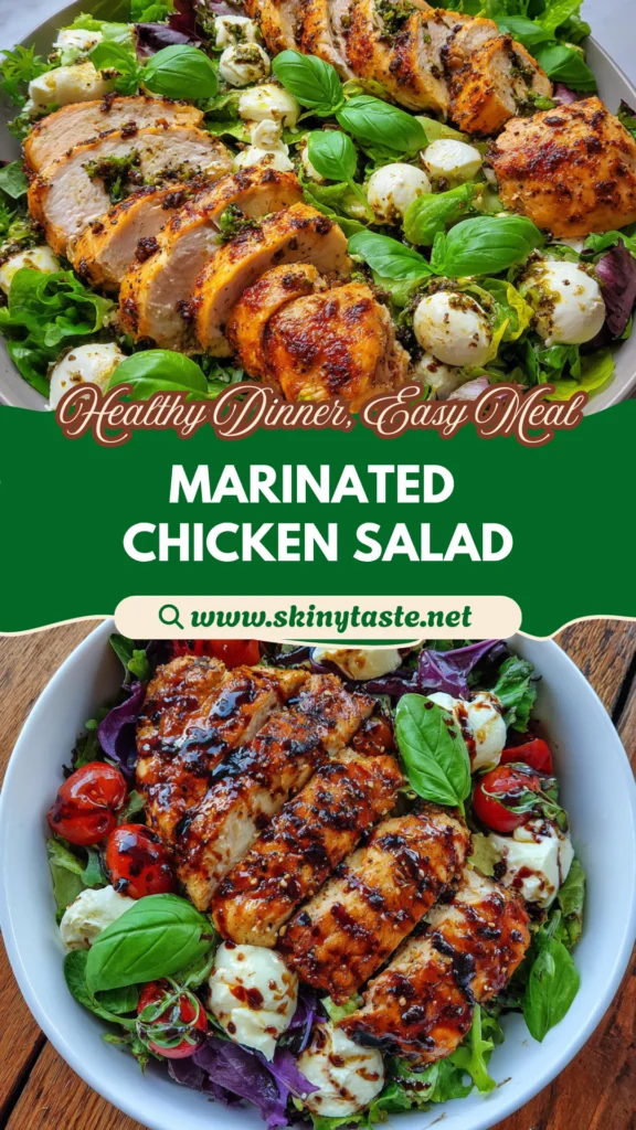 Baked Marinated Chicken Salad
