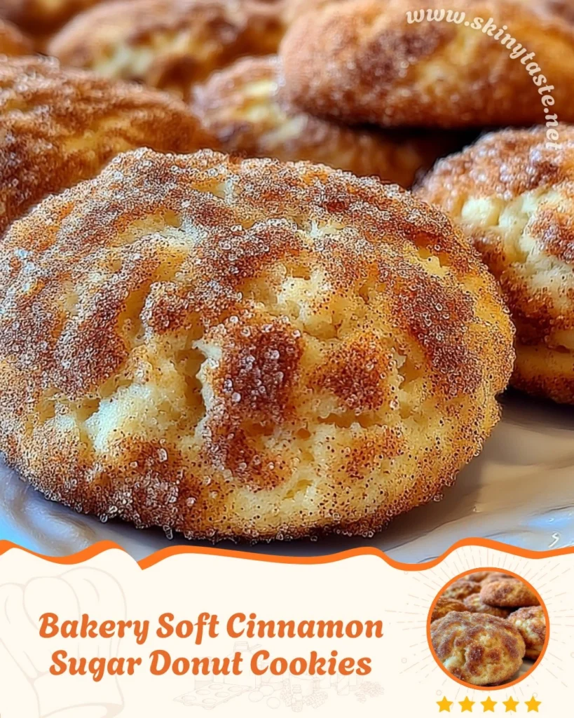 Bakery Soft Cinnamon Sugar Donut Cookies 6 Bakery Soft Cinnamon Sugar Donut Cookies