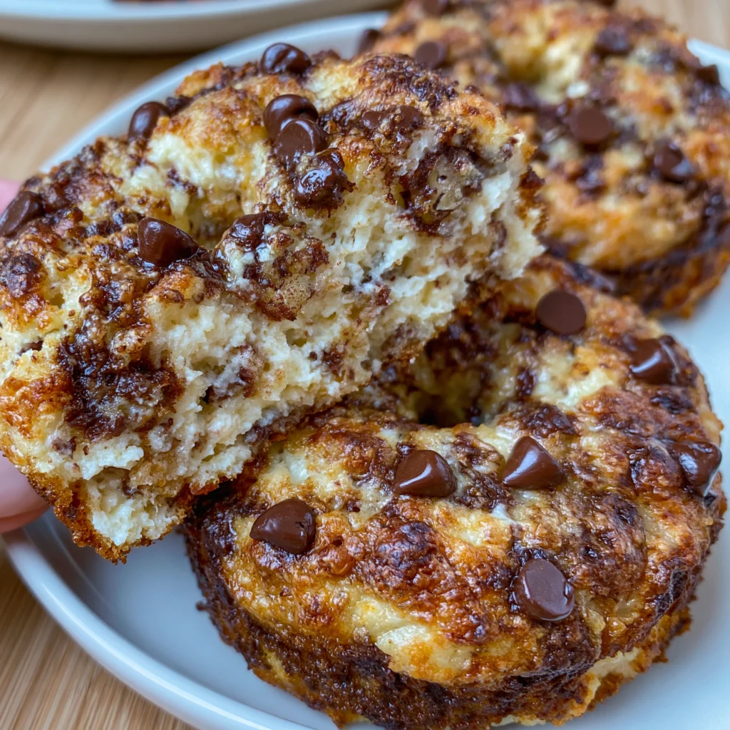 Banana Chocolate Cottage Cheese Soft Breakfast Donuts