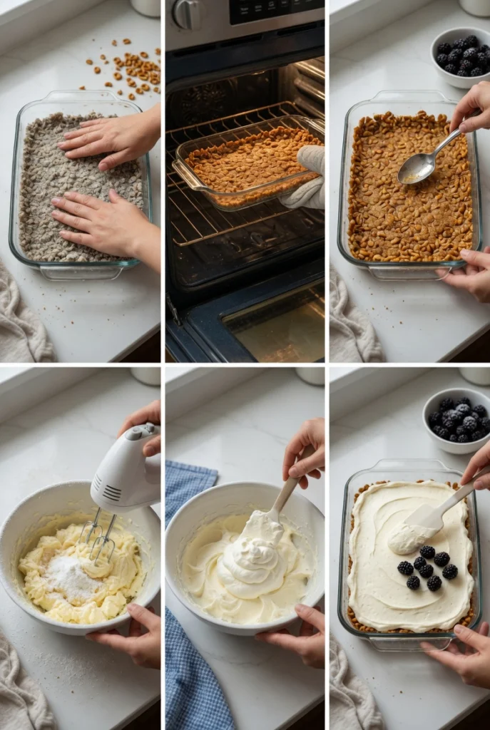 Irresistible Blackberry Pretzel Dessert Recipe – Easy Sweet Treat 8 Blackberry Pretzel Dessert