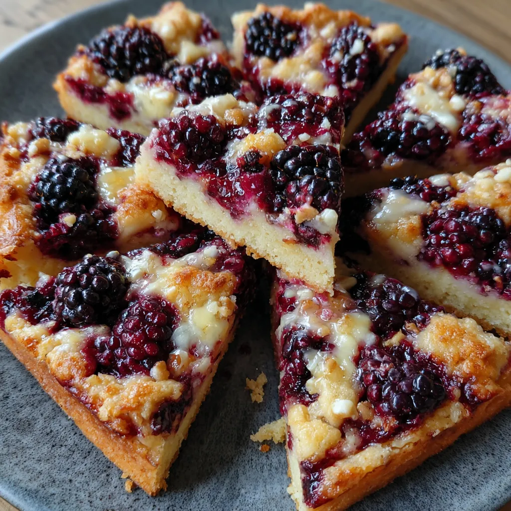 Blackberry Shortbread Wedges