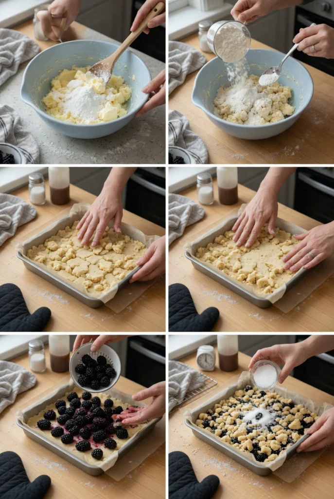 Blackberry Shortbread Wedges