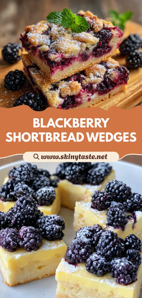 Blackberry Shortbread Wedges