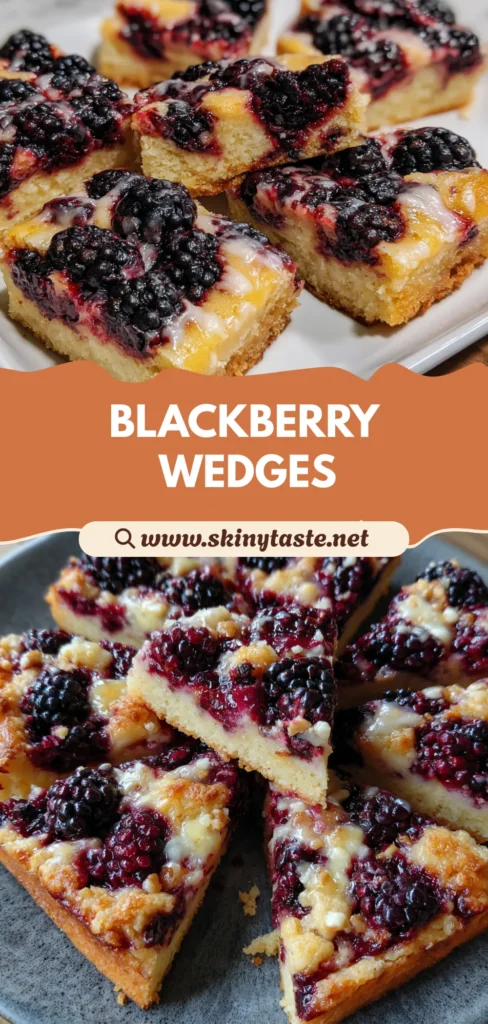 Blackberry Shortbread Wedges