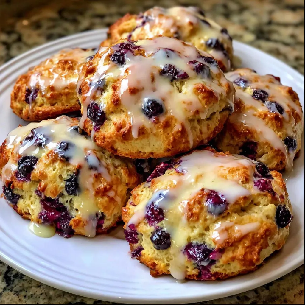 Blueberry Butter Swim Biscuits with Lemon Glaze Breakfast Recipe 9 Blueberry Butter Swim Biscuits with Lemon Glaze Breakfast Recipe