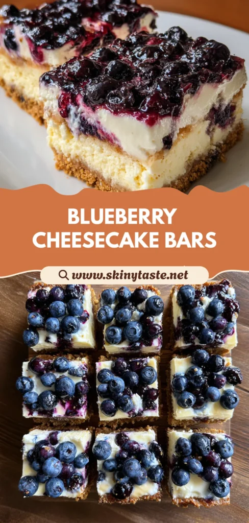 Blueberry Cheesecake Bars: Easy Summer Dessert Recipe for 12 Servings 10 Blueberry Cheesecake Bars