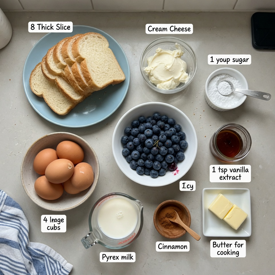 Blueberry Cheesecake Stuffed French Toast