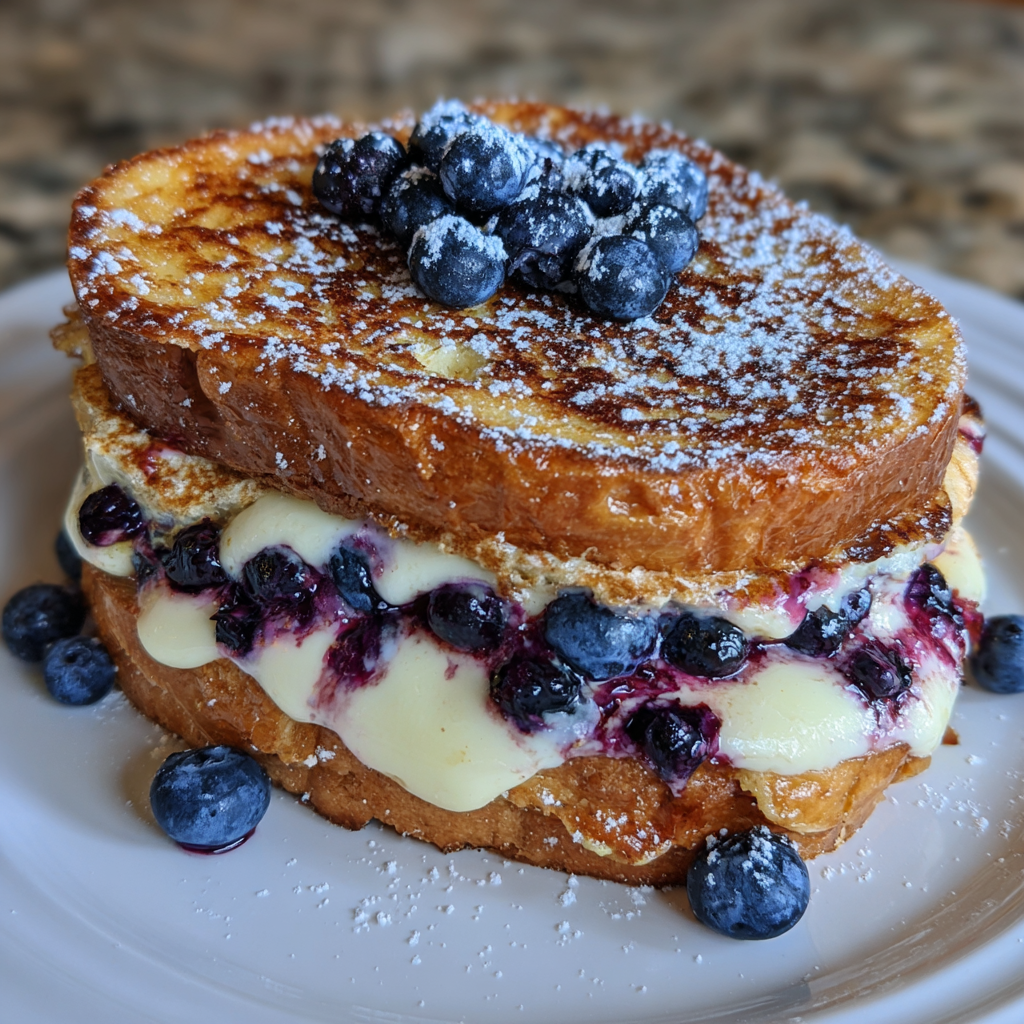 Blueberry Cheesecake Stuffed French Toast
