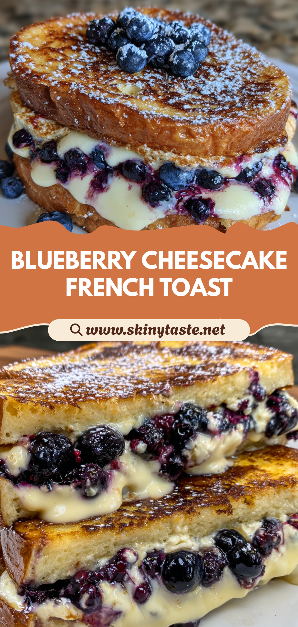 Blueberry Cheesecake Stuffed French Toast