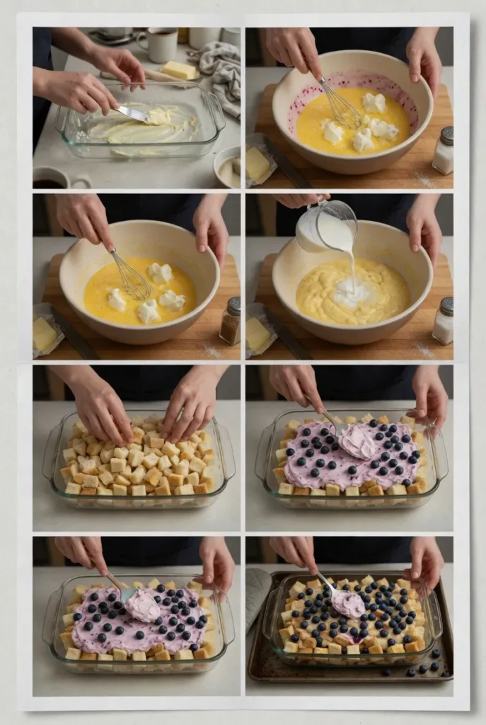 Blueberry Cream Cheese French Toast Casserole – Easy Weekend Brunch 8 Blueberry Cream Cheese French Toast Casserole