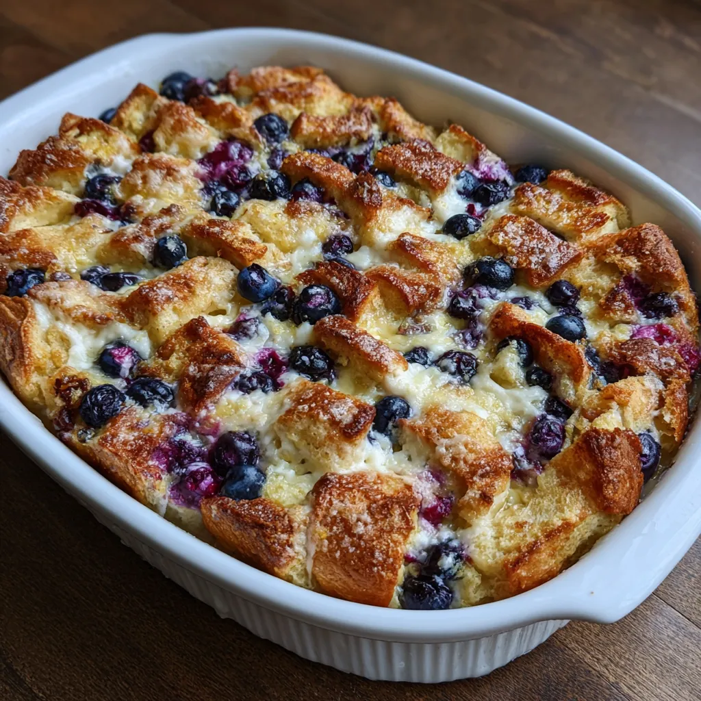 Blueberry Cream Cheese French Toast Casserole – Easy Weekend Brunch 9 Blueberry Cream Cheese French Toast Casserole