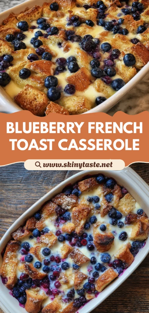Blueberry Cream Cheese French Toast Casserole
