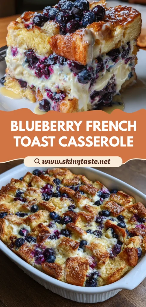 Blueberry Cream Cheese French Toast Casserole – Easy Weekend Brunch 10 Blueberry Cream Cheese French Toast Casserole