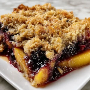Blueberry Peach Crumble