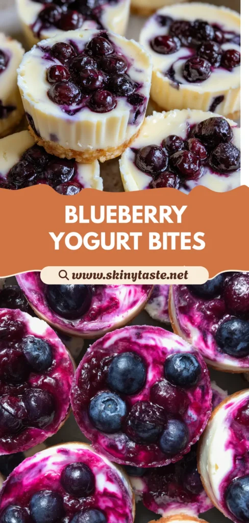 Blueberry Swirl Yogurt Bites