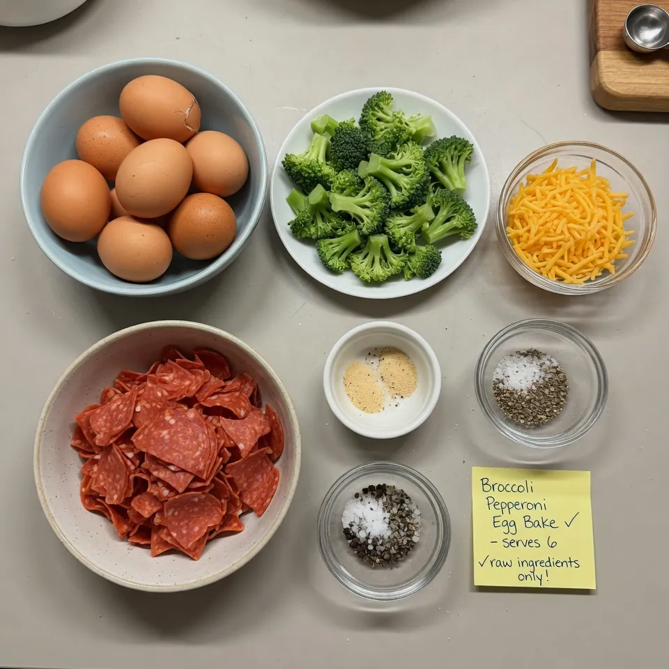 Broccoli Cheddar Egg Bake