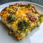 Broccoli Cheddar Egg Bake