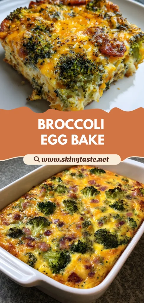Broccoli Cheddar Egg Bake