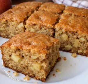 Brown Sugar Apple Vanilla Snack Cake