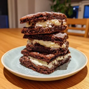 Brownie Ice Cream Sandwiches